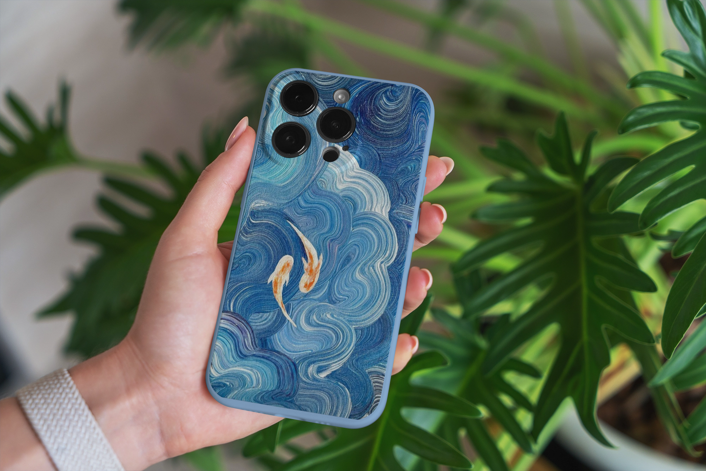 Koi Balığı Desenli Telefon Kılıfı *** 260