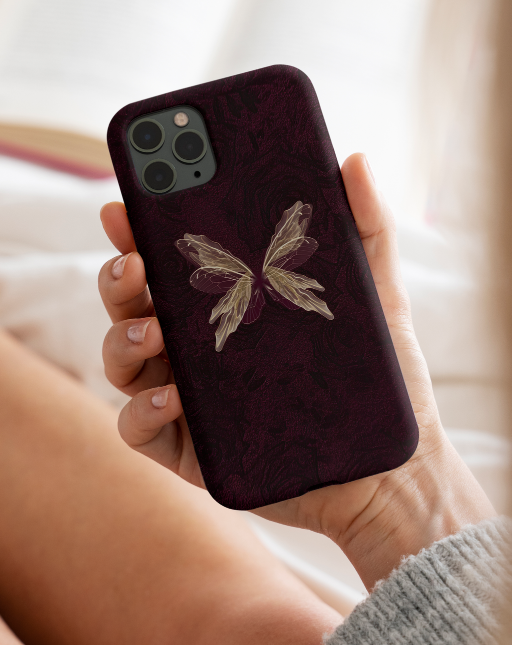 Golden Butterfly Premium Telefon Kılıfı
