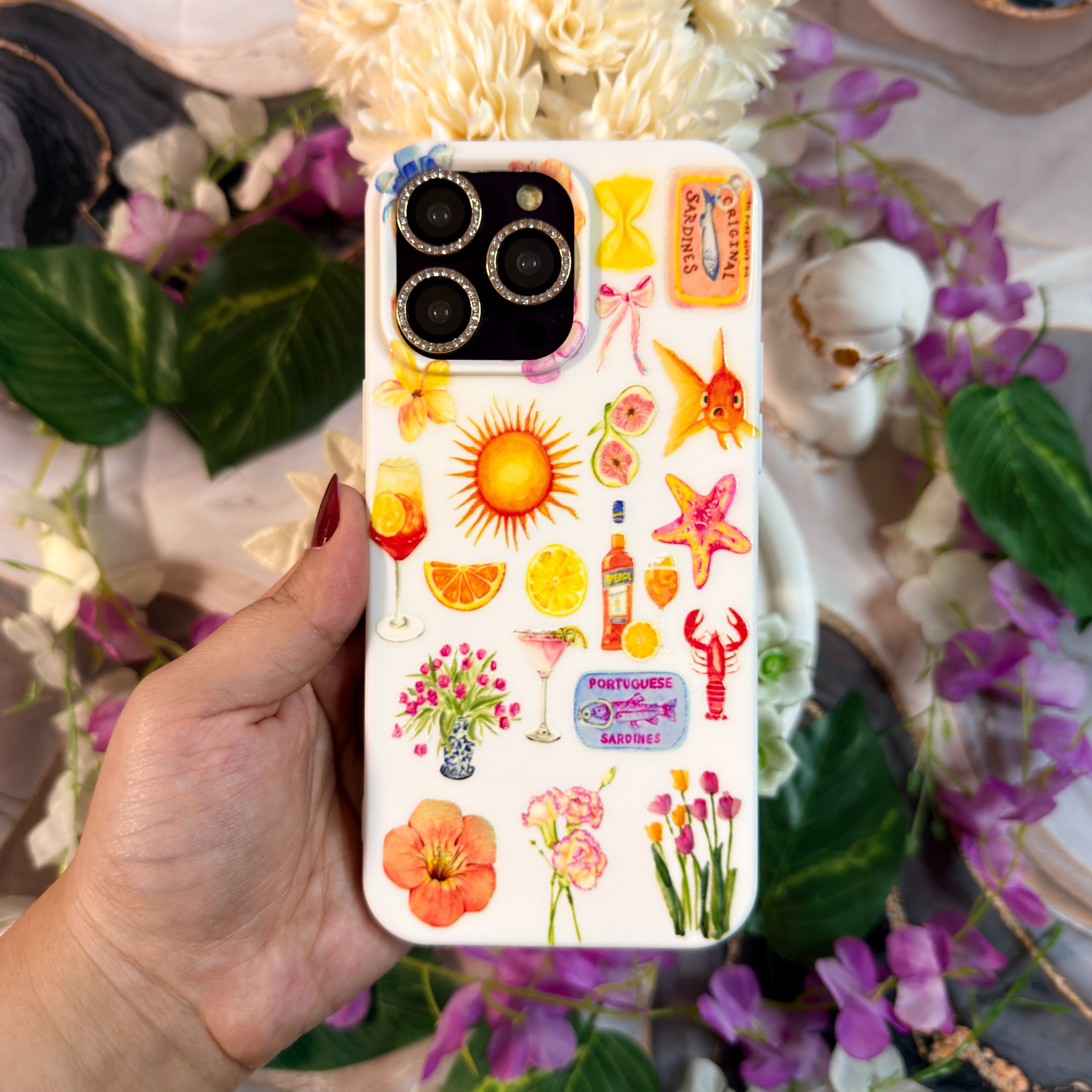 Renkli Simgeler Premium Telefon Kılıfı