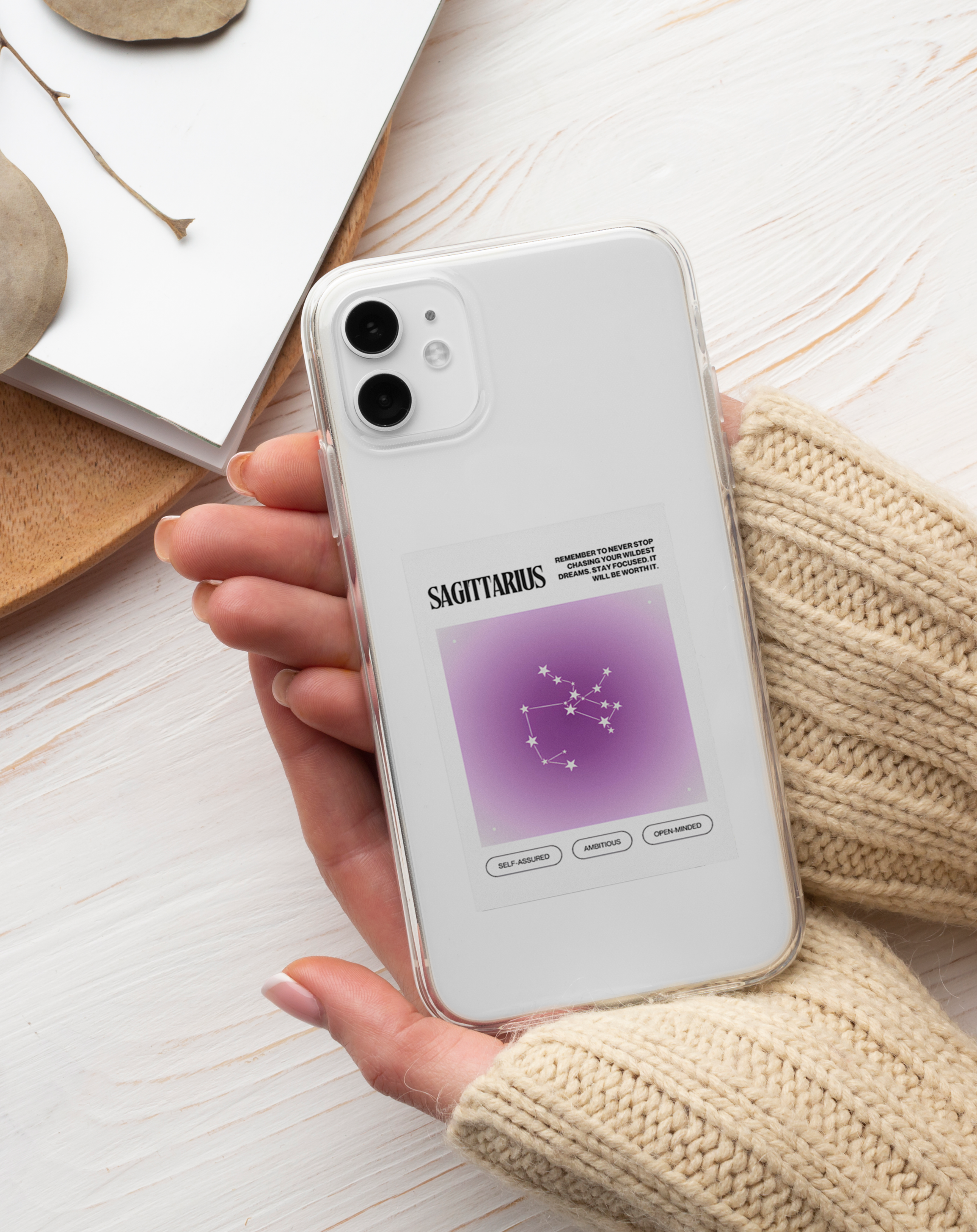 Yay Burcu ♐ Premium Şeffaf Telefon Kılıfı