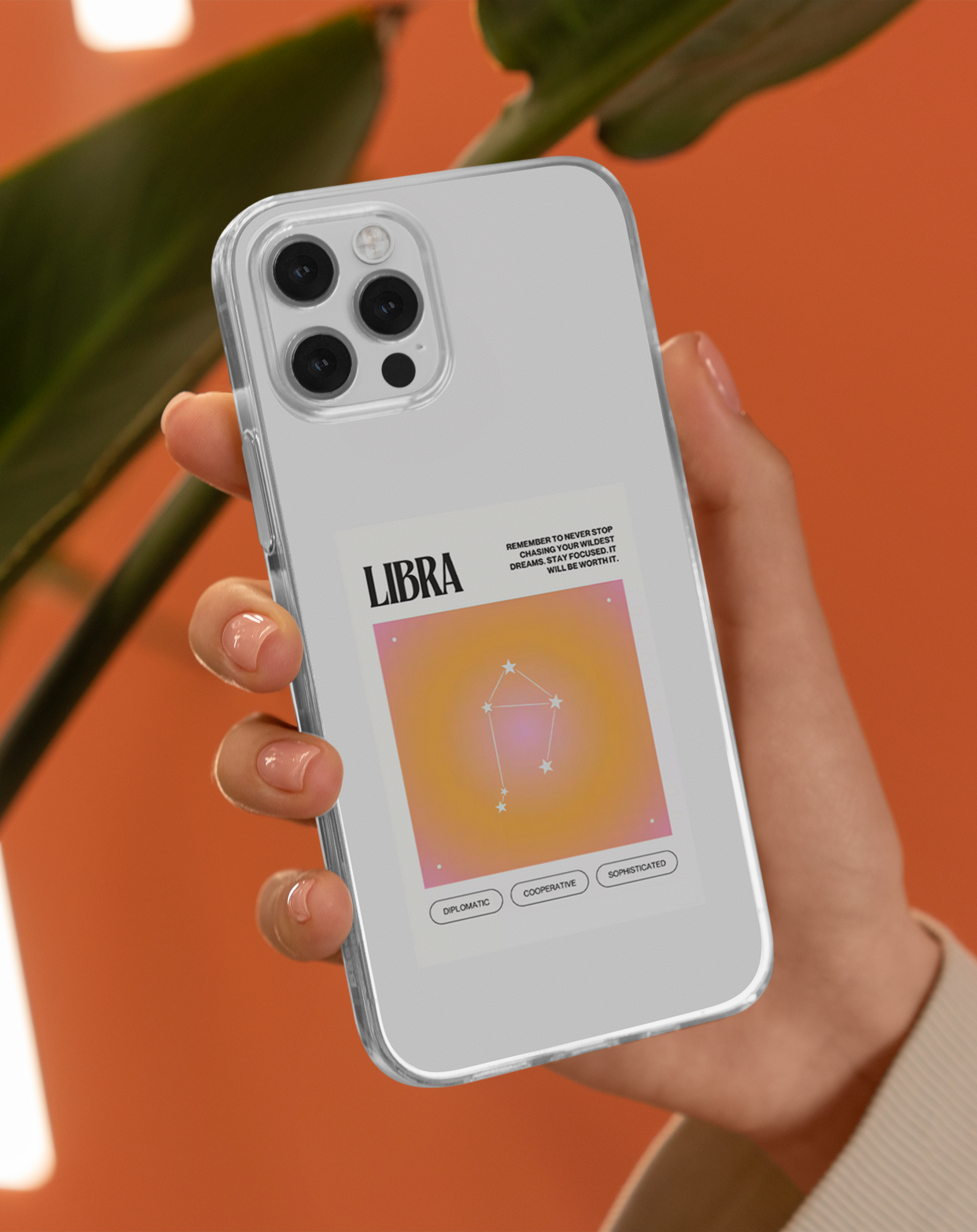 Terazi Burcu ♎ Premium Şeffaf Telefon Kılıfı