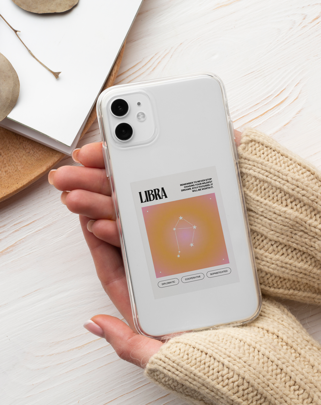 Terazi Burcu ♎ Premium Şeffaf Telefon Kılıfı