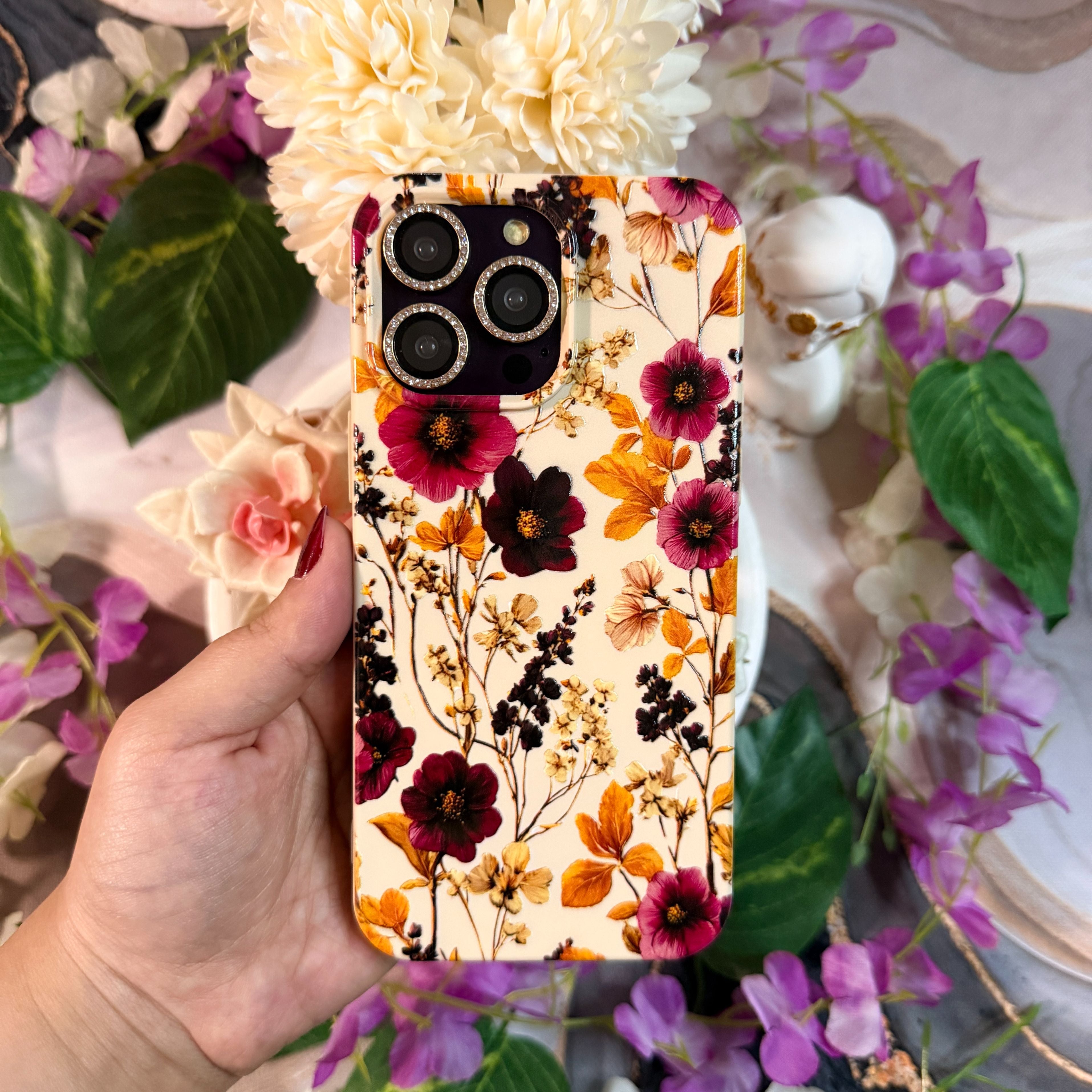 Vintage Estetik Çiçekler Premium Telefon Kılıfı