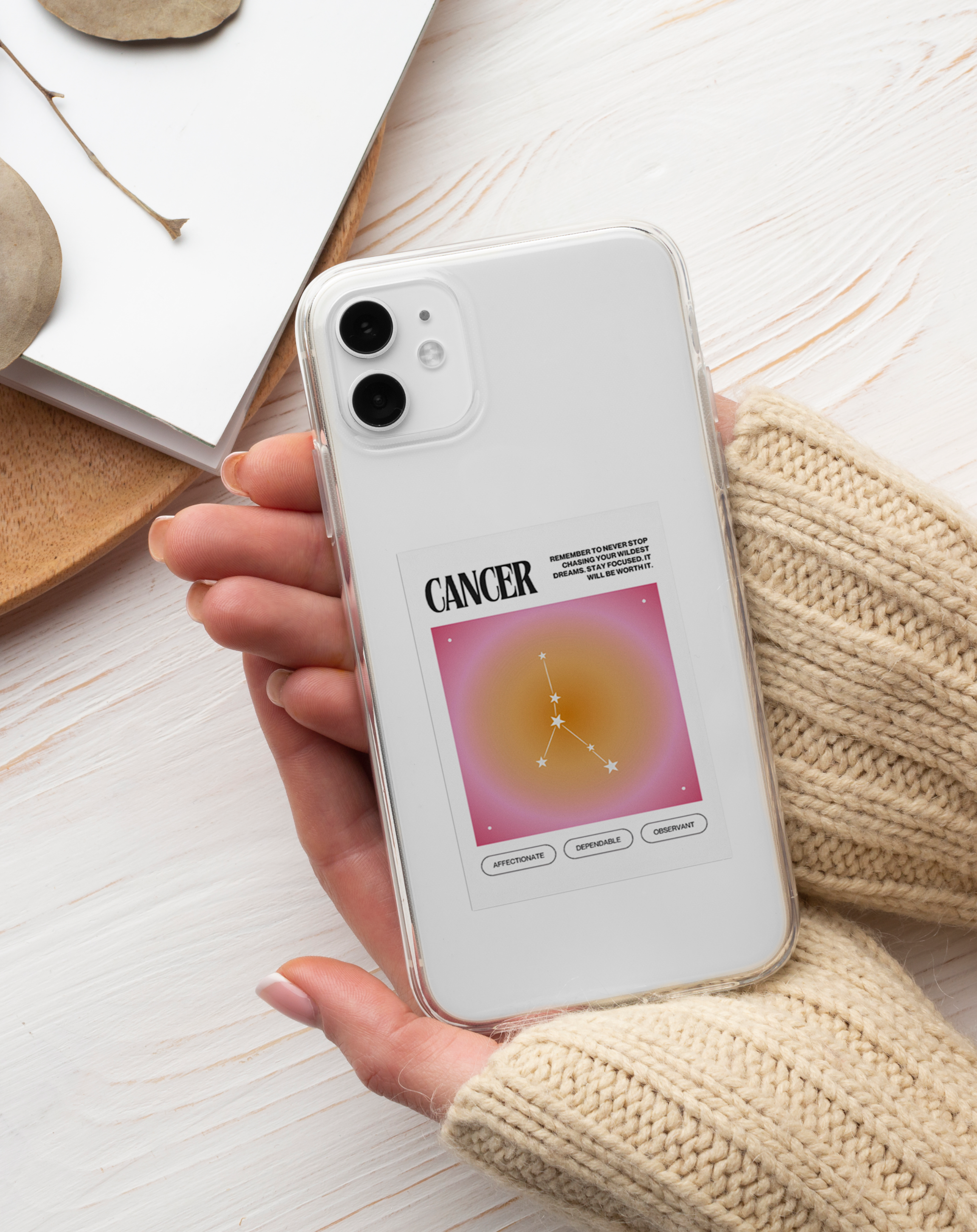 Yengeç Burcu ♋ Premium Şeffaf Telefon Kılıfı