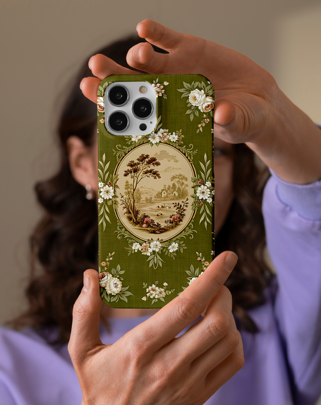 Classic Floral Art Premium Telefon Kılıfı
