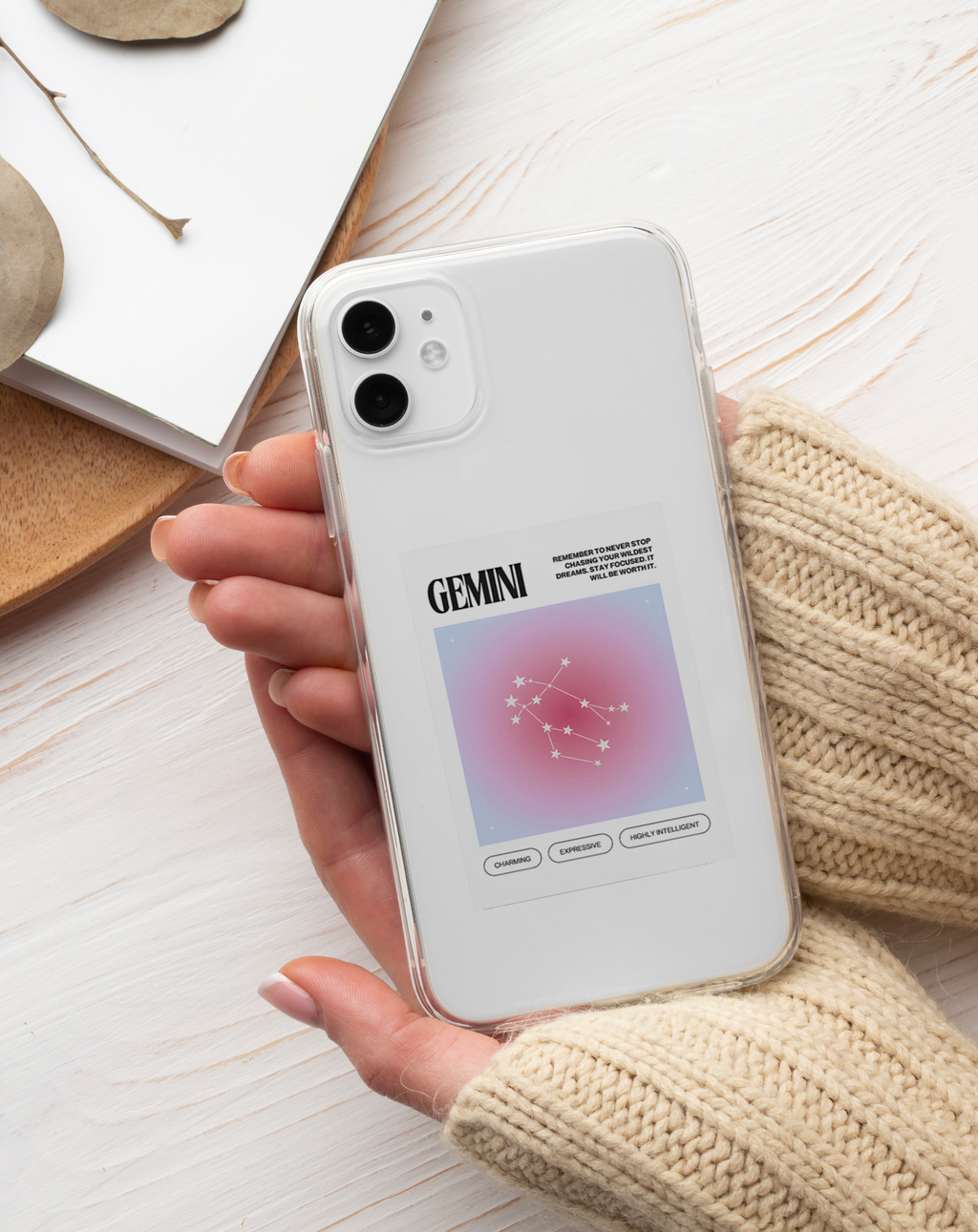 İkizler Burcu ♊ Premium Şeffaf Telefon Kılıfı