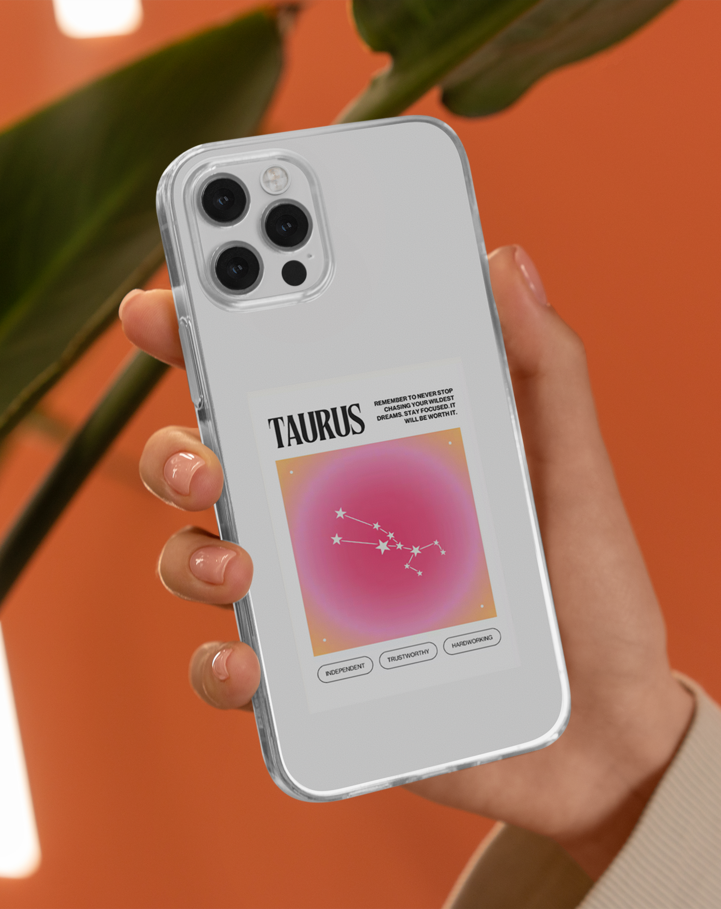 Boğa Burcu ♉Premium Şeffaf Telefon Kılıfı