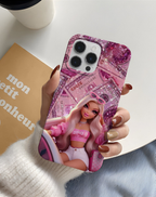 Pink Barbie Girl Premium Telefon Kılıfı