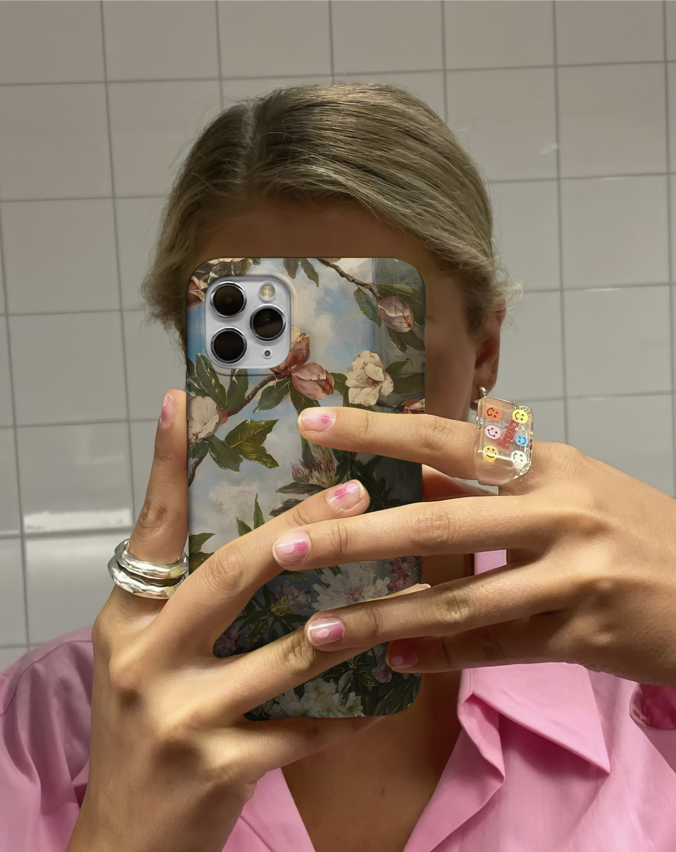 Vintage Floral Art Premium Telefon Kılıfı