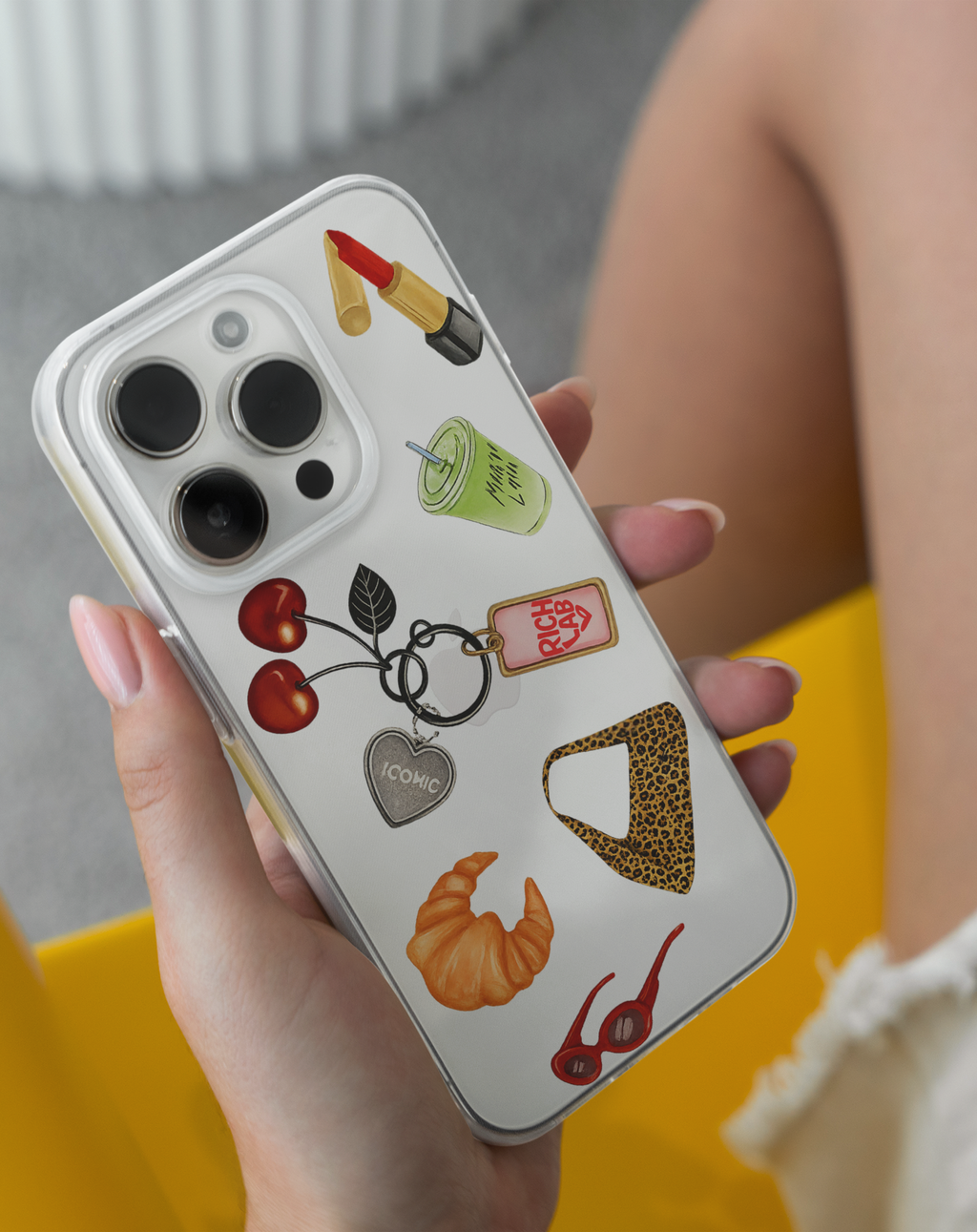 Rich Girl Premium Şeffaf Telefon Kılıfı