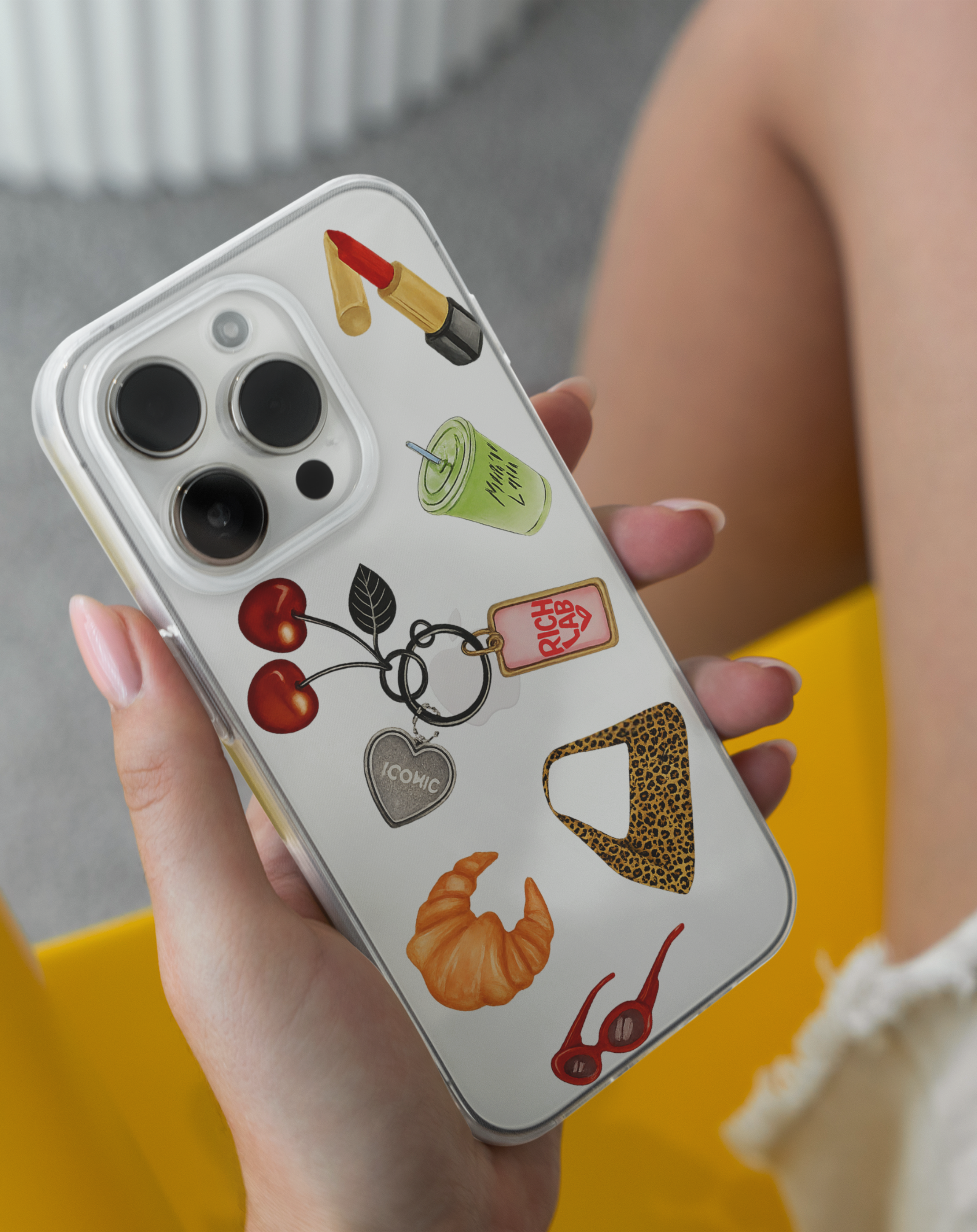 Rich Girl Premium Şeffaf Telefon Kılıfı