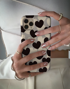 Minimal Kalp Desenli Premium Telefon Kılıfı