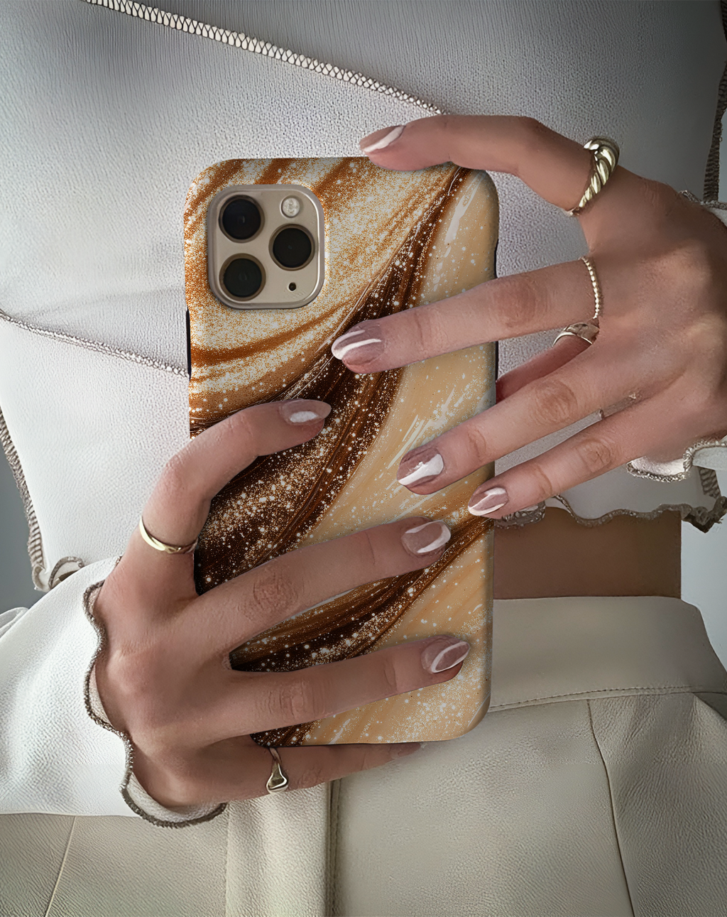 Akışkan Desenli Premium Telefon Kılıfı