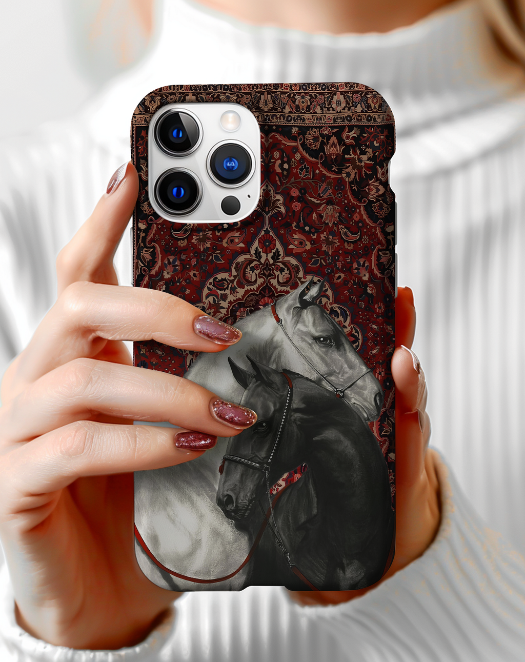 At Figürlü Premium Telefon Kılıfı