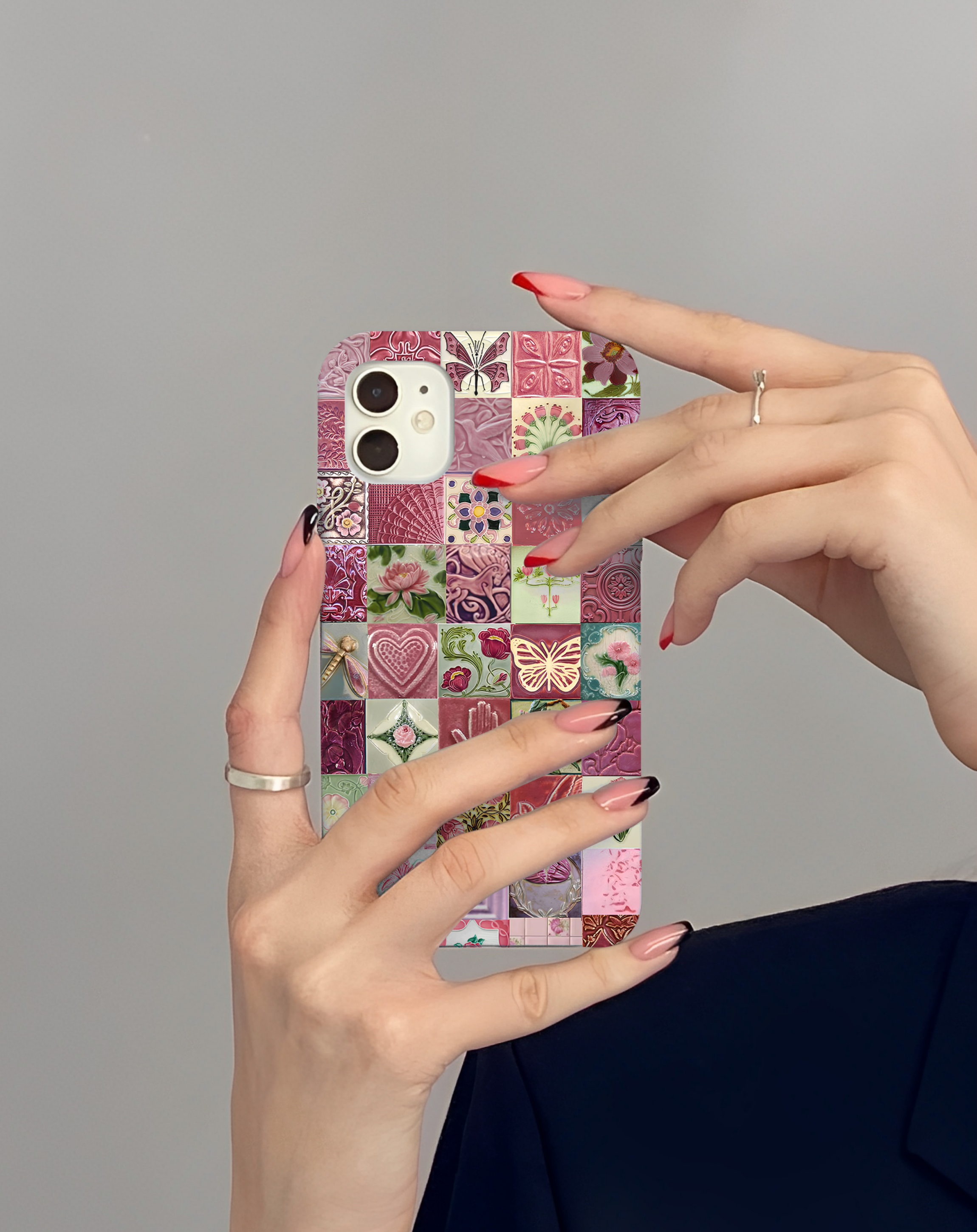 Vintage Patchwork Premium Telefon Kılıfı