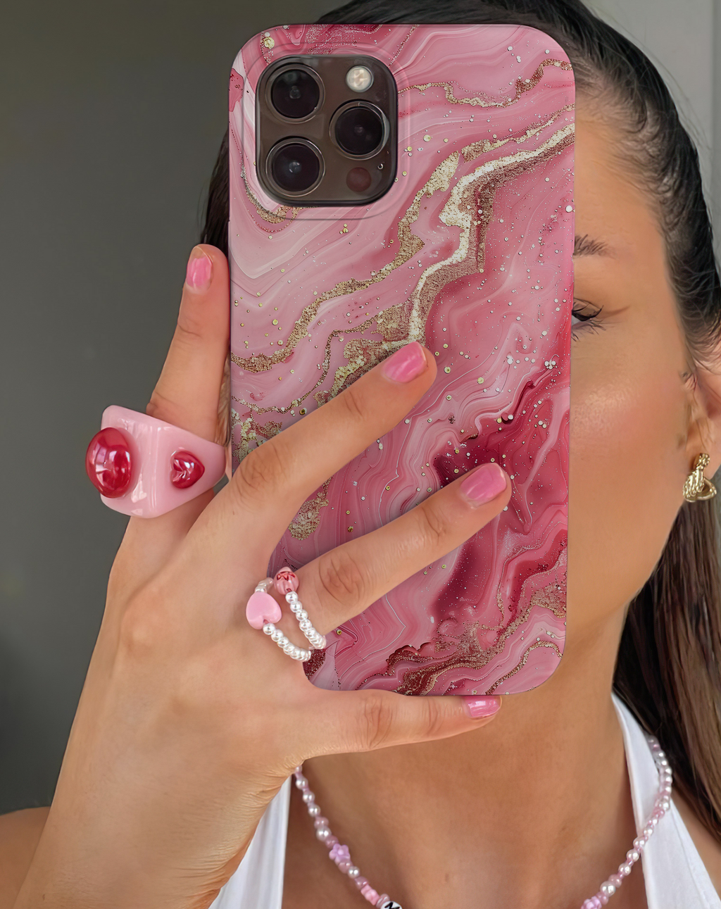 Gold Detaylı Premium Telefon Kılıfı