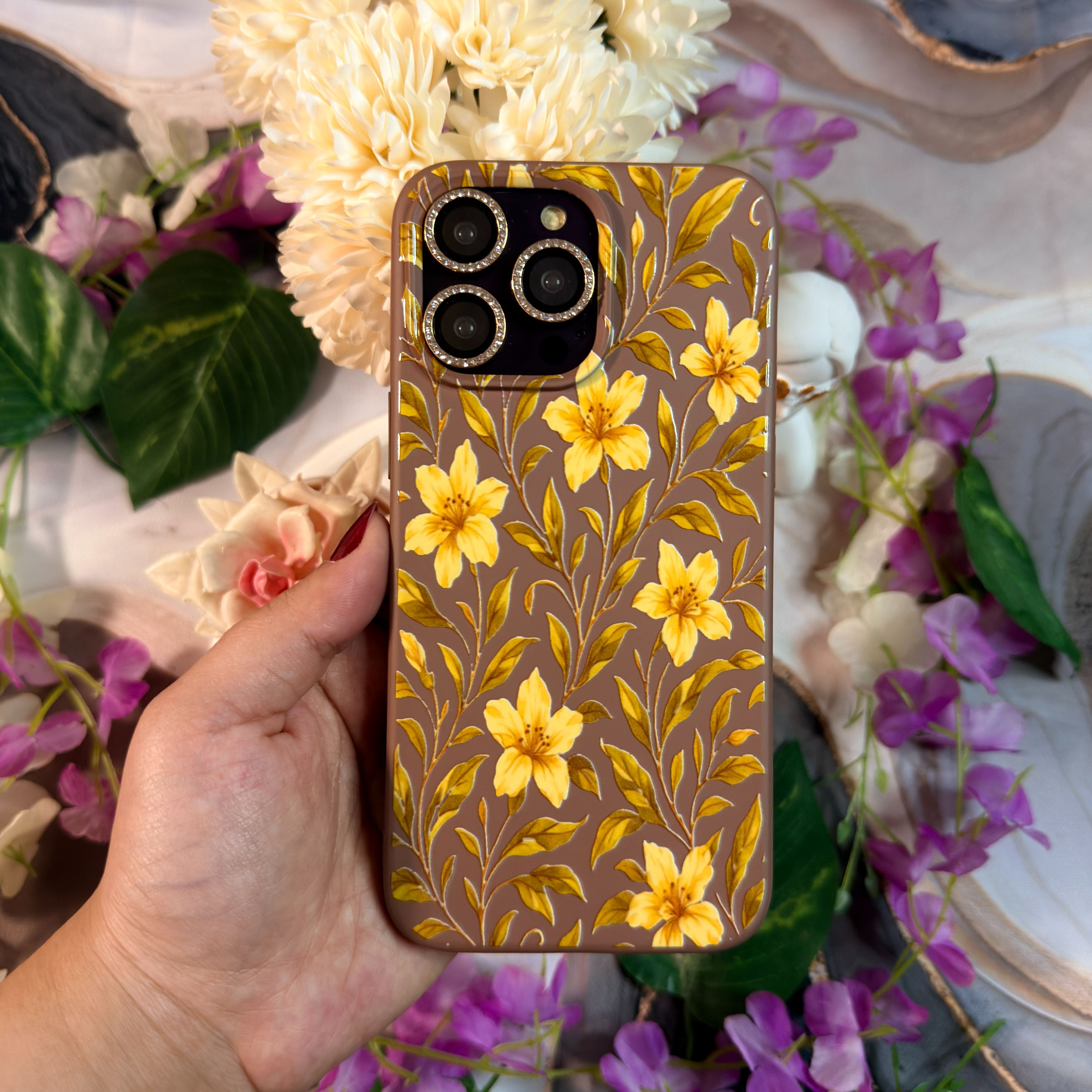 Zarif Çiçek Premium Telefon Kılıfı