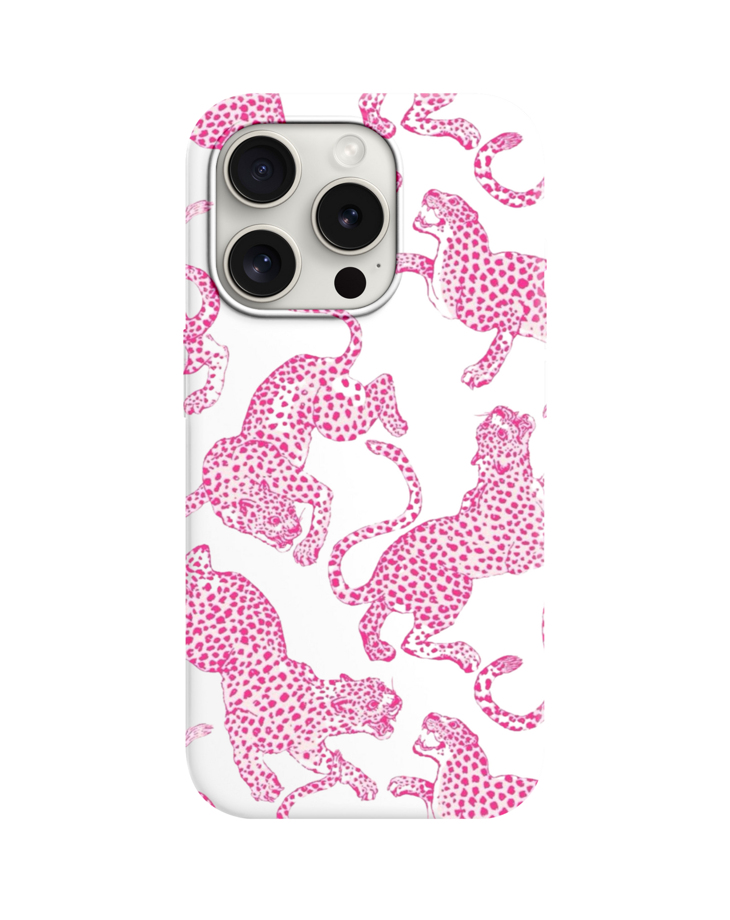 Pembe Leopar Desenli Telefon Kılıfı  *** 233