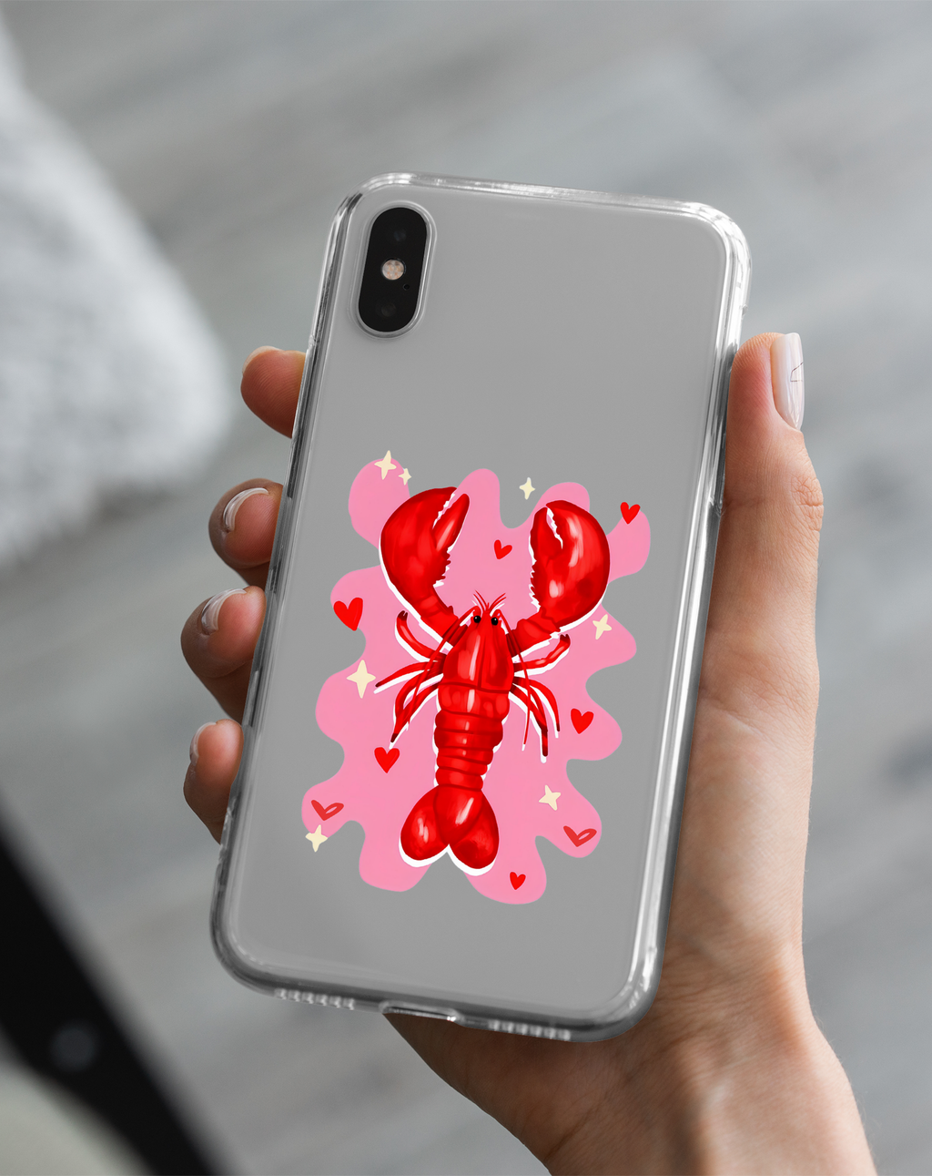 Istakoz Premium Şeffaf Telefon Kılıfı