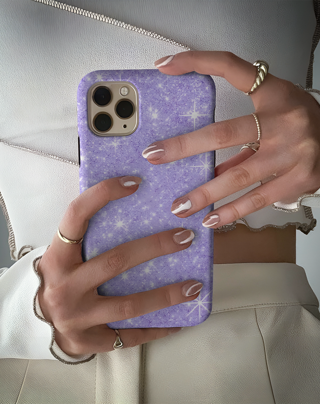 Gösterişli Parlak Premium Telefon Kılıfı