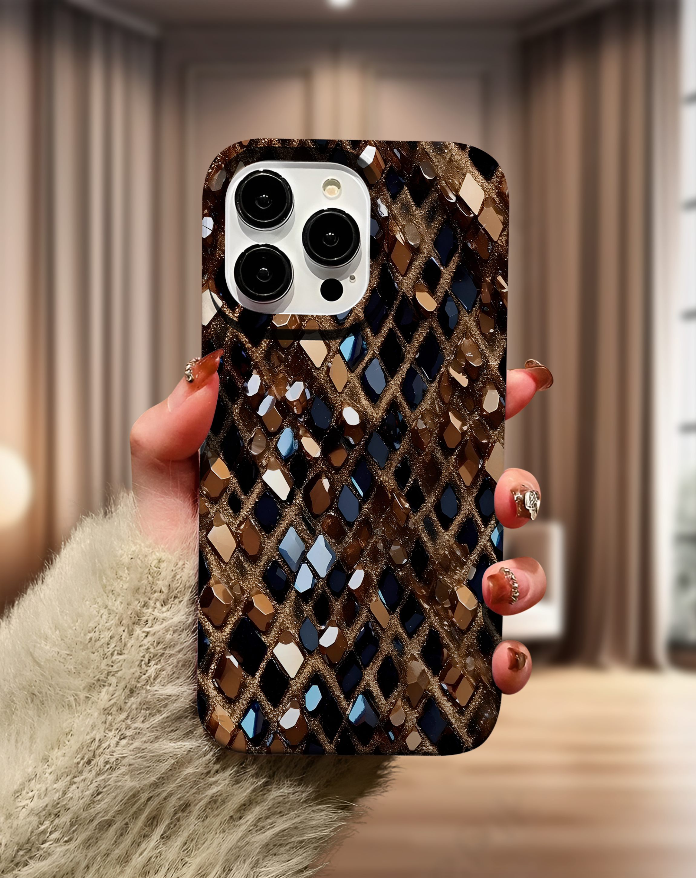 Egzotik Dokulu Premium Telefon Kılıfı