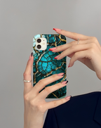 Gold Çatlak Görünüm Premium Telefon Kılıfı