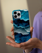 Ocean Blue Abstract Wave Telefon Kılıfı