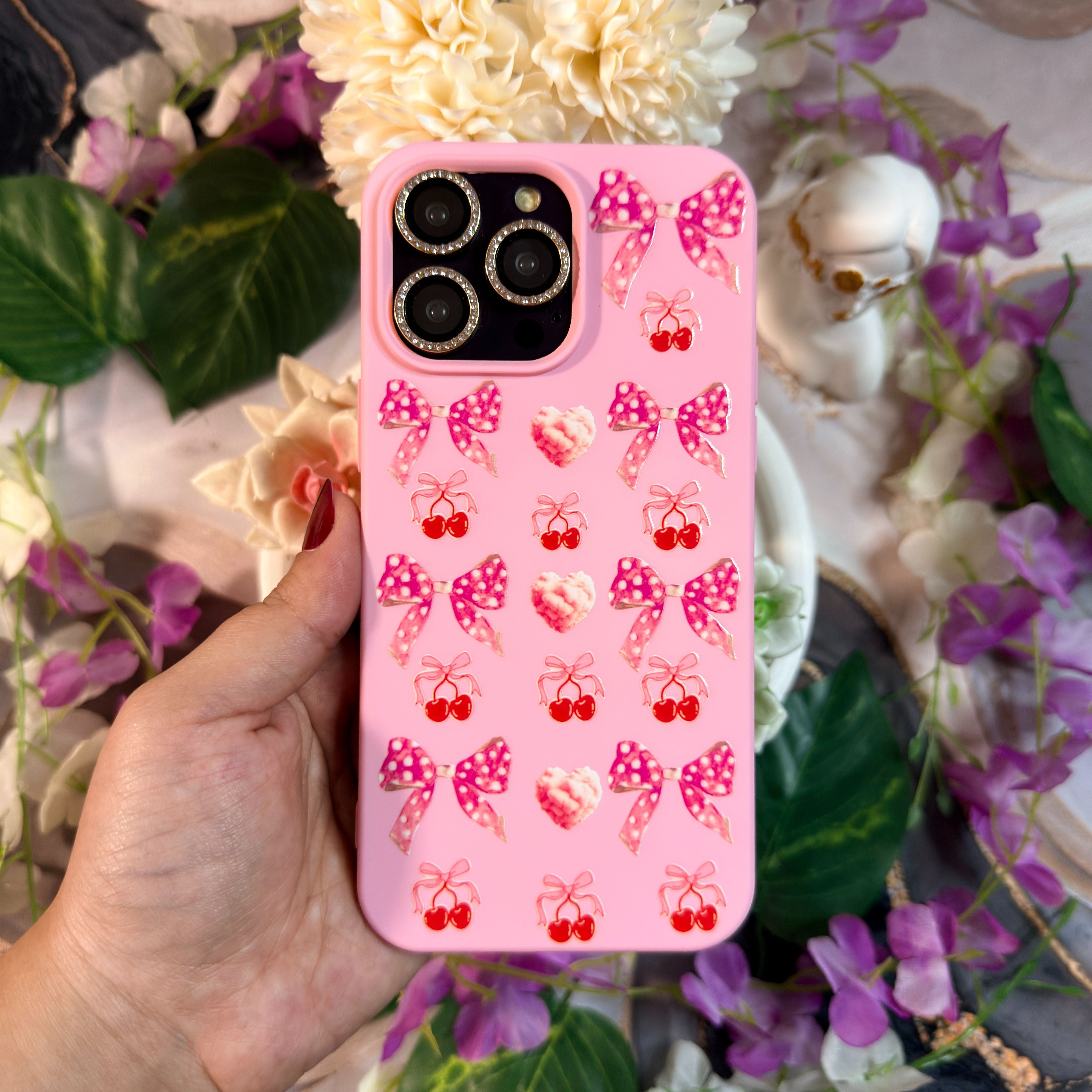 Kiraz ve Fiyonk Premium Telefon Kılıfı