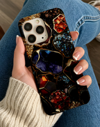 Renkli Kristal Desenli Premium Telefon Kılıfı