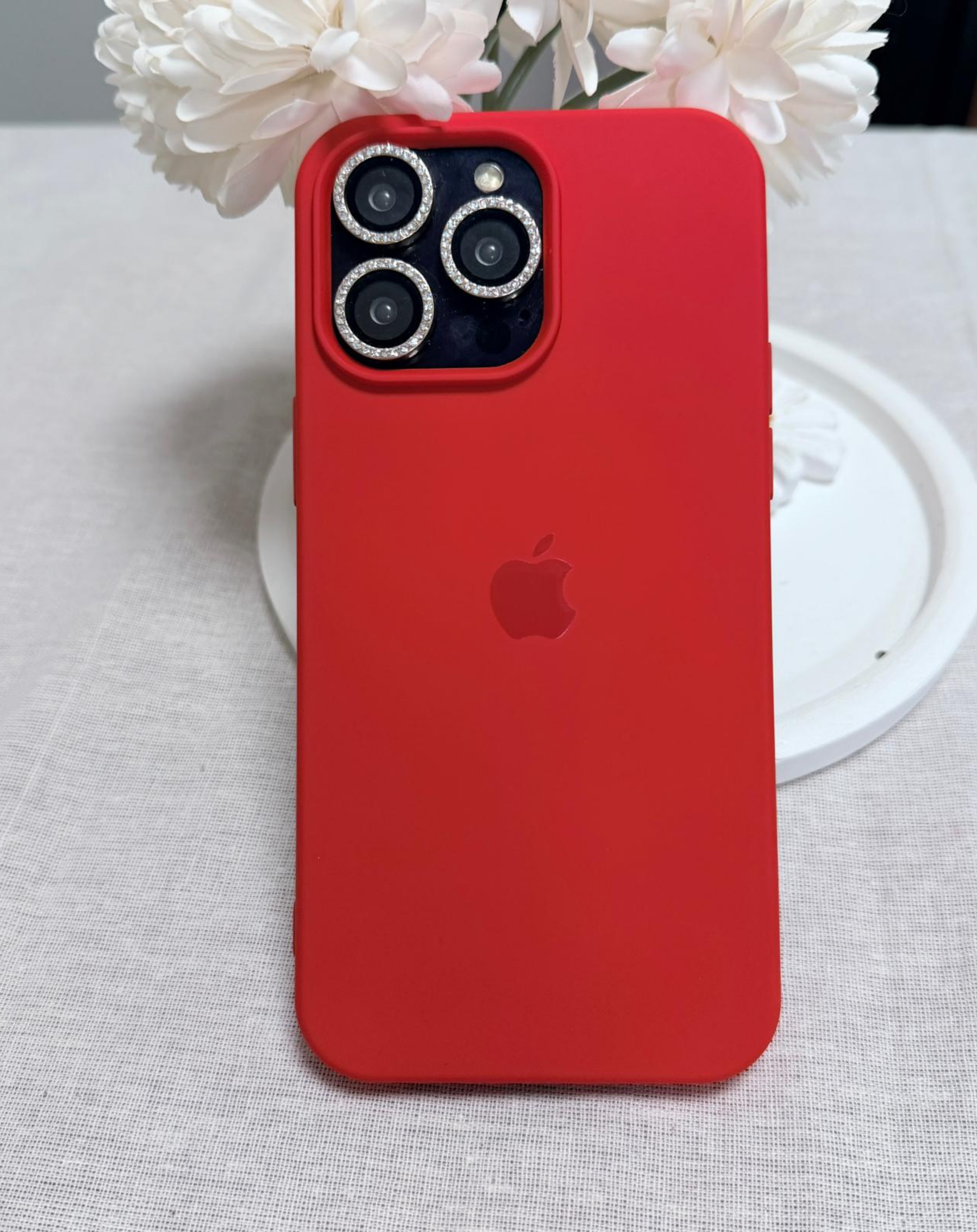 Apple Logo Kırmızı Premium Telefon Kılıfı