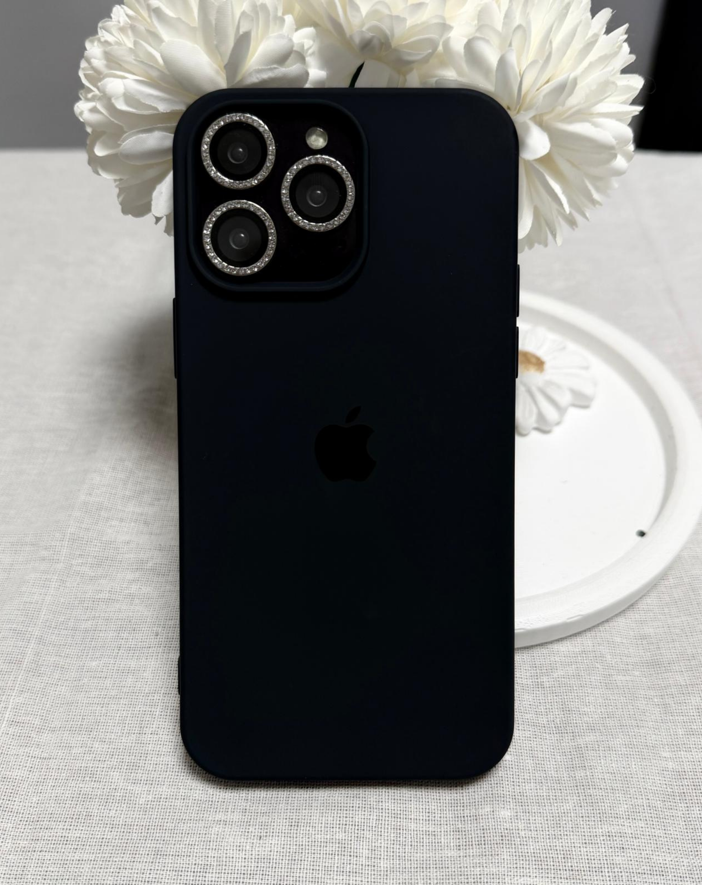 Apple Logo Lacivert Premium Telefon Kılıfı