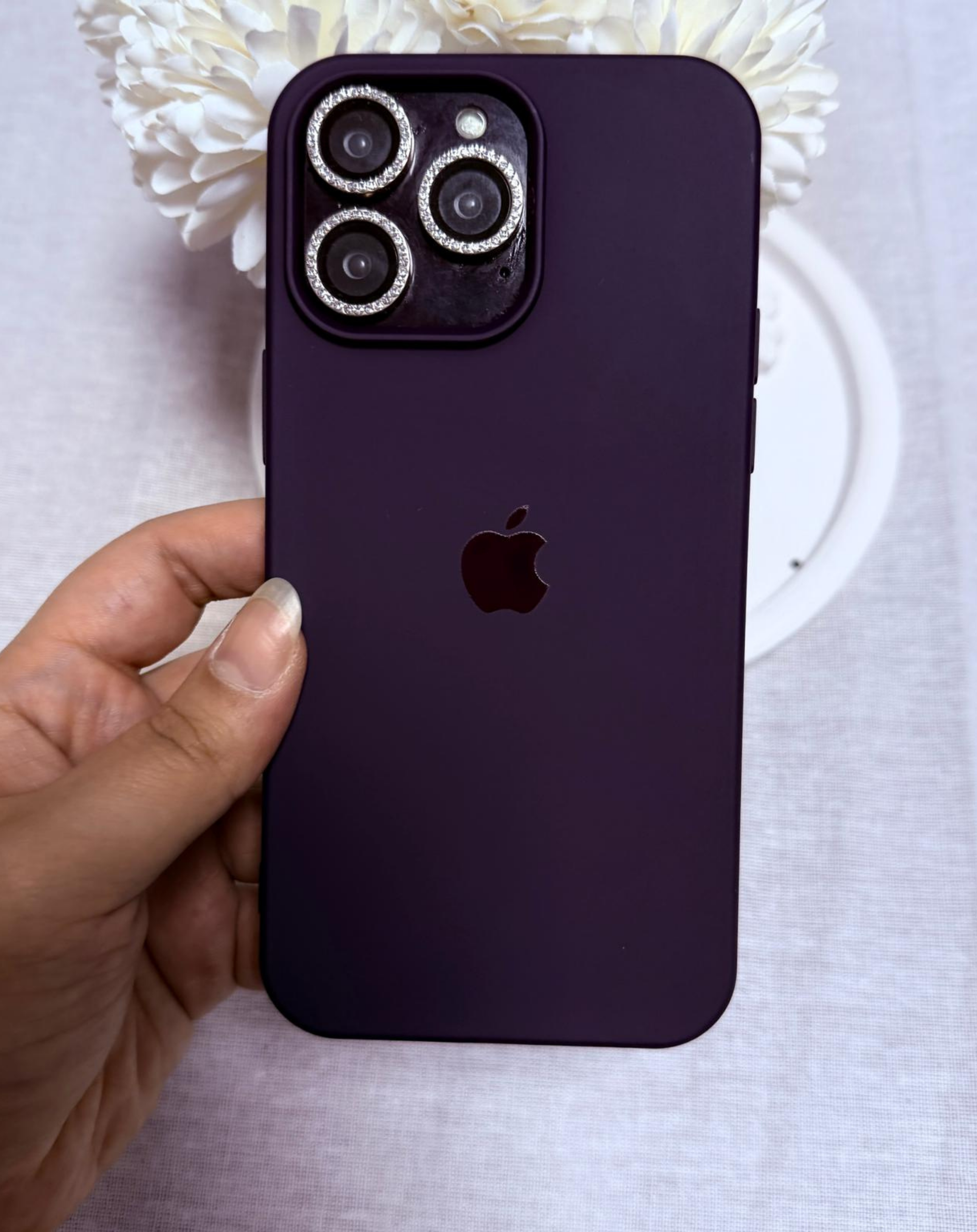 Apple Logo Mor Premium Telefon Kılıfı