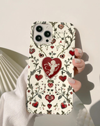 Barok Tarzı Melek ve Sarmaşık Desenli Vintage Premium Telefon Kılıfı