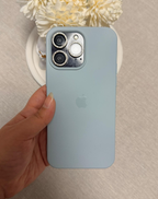 Apple Logo Bebe Mavi Premium Telefon Kılıfı