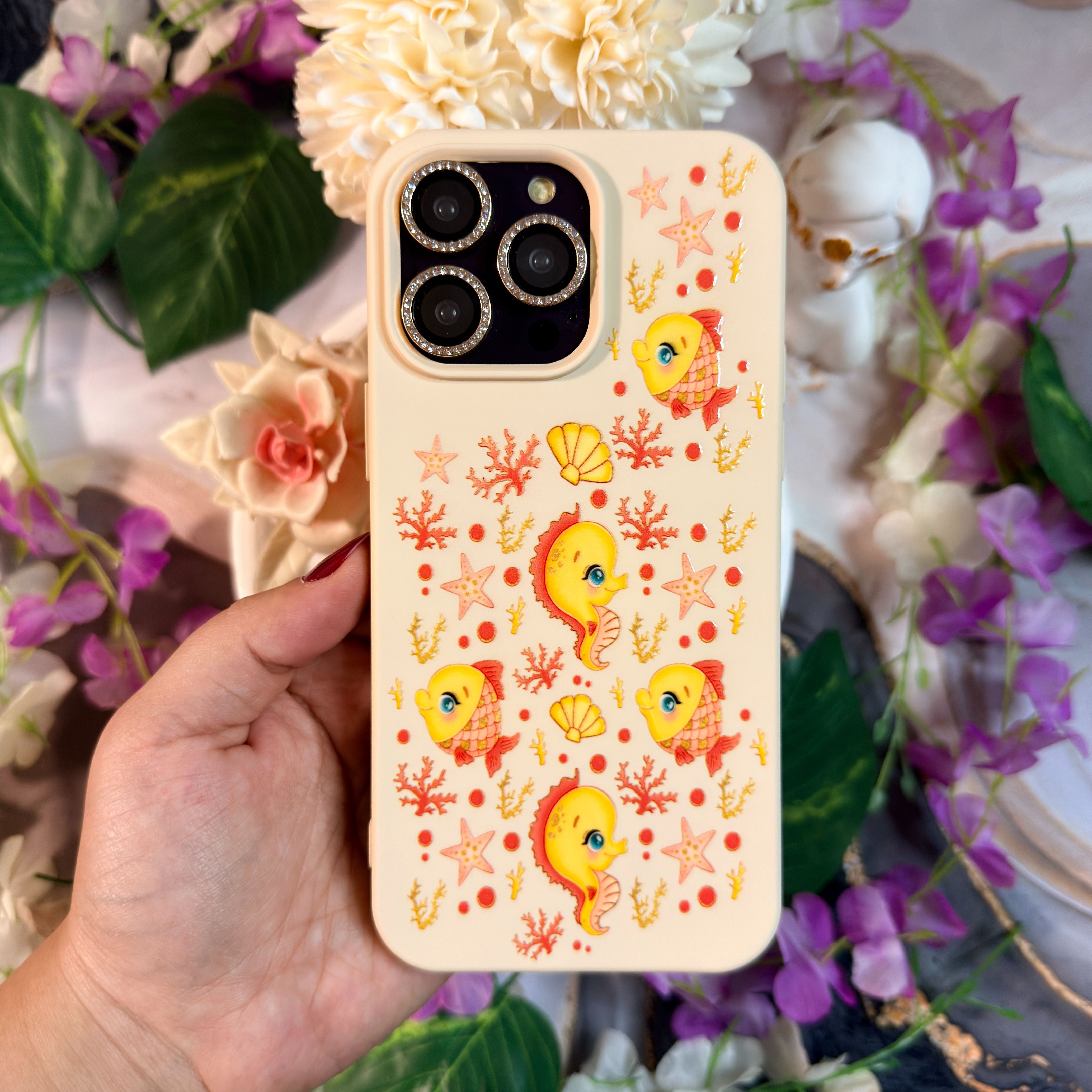 Denizatı ve Balık Premium Telefon Kılıfı