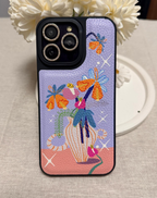 Pastel Vase Art Deri Telefon Kılıfı