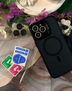 Standlı Kamera Lens Hediyeli MagSafe Telefon Kılıfı