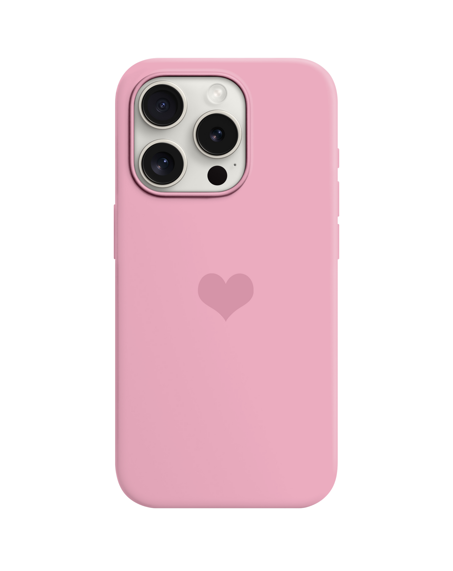 Pembe Kalp Logolu Telefon Kılıfı *** 335