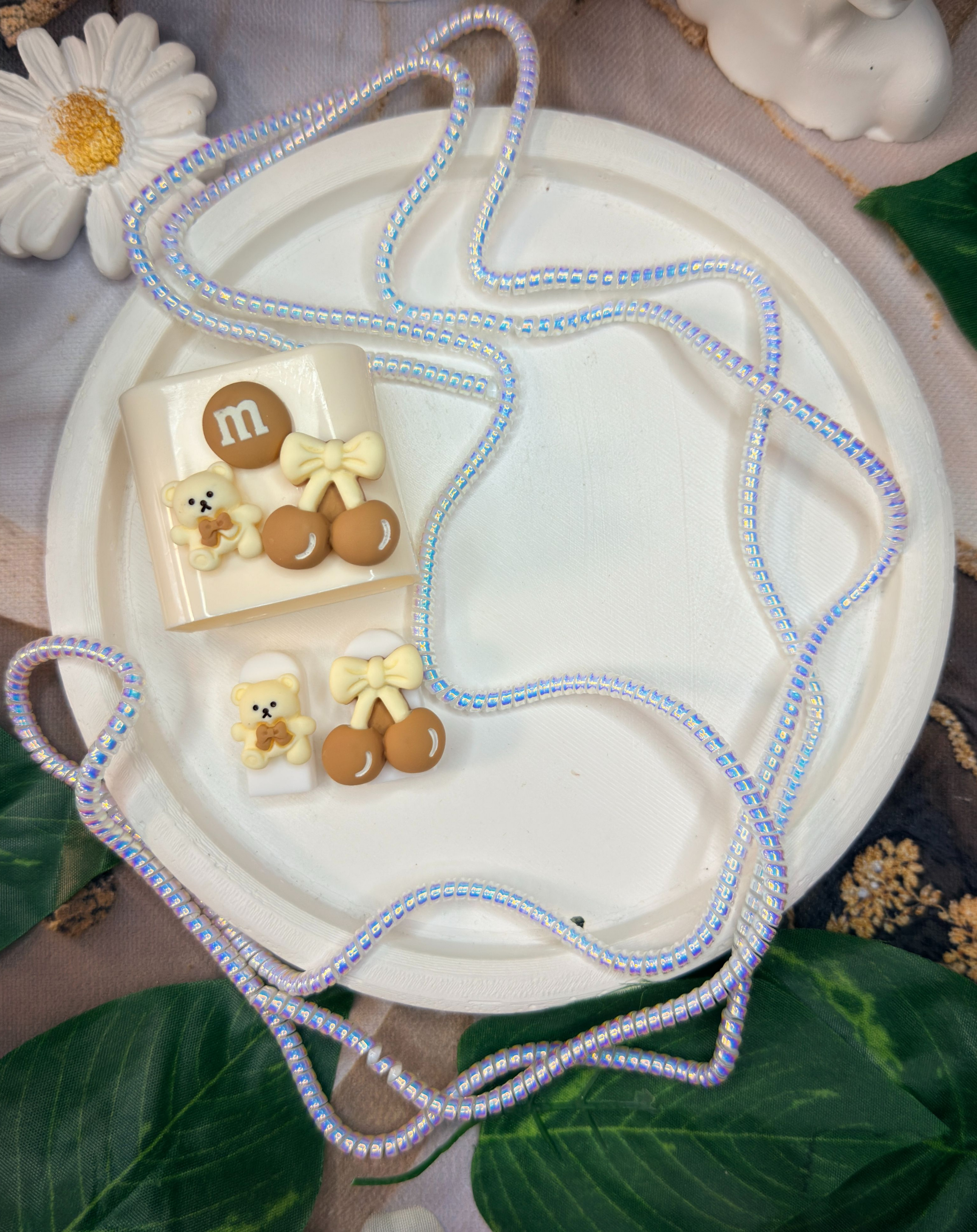 Ayıcık ve Fiyonk Şarj Başlığı Koruyucu (Apple Uyumlu)