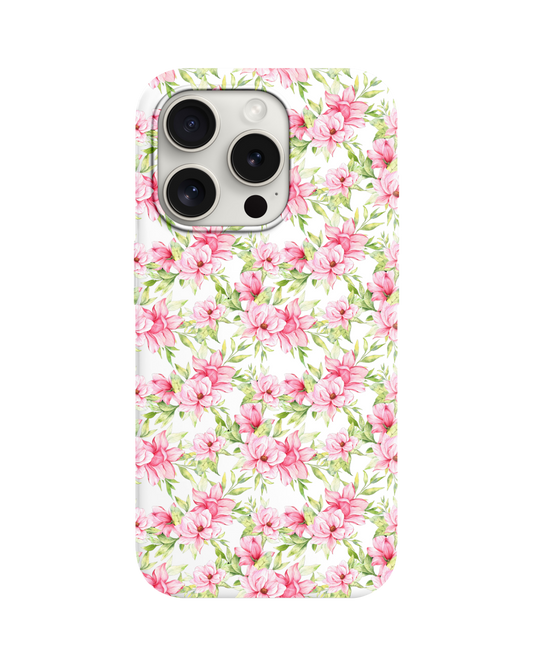 Soft Pembe Çiçek Desenli Telefon Kılıfı /// 340