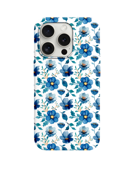 Soft Mavi Çiçek Telefon Kılıfı /// 349