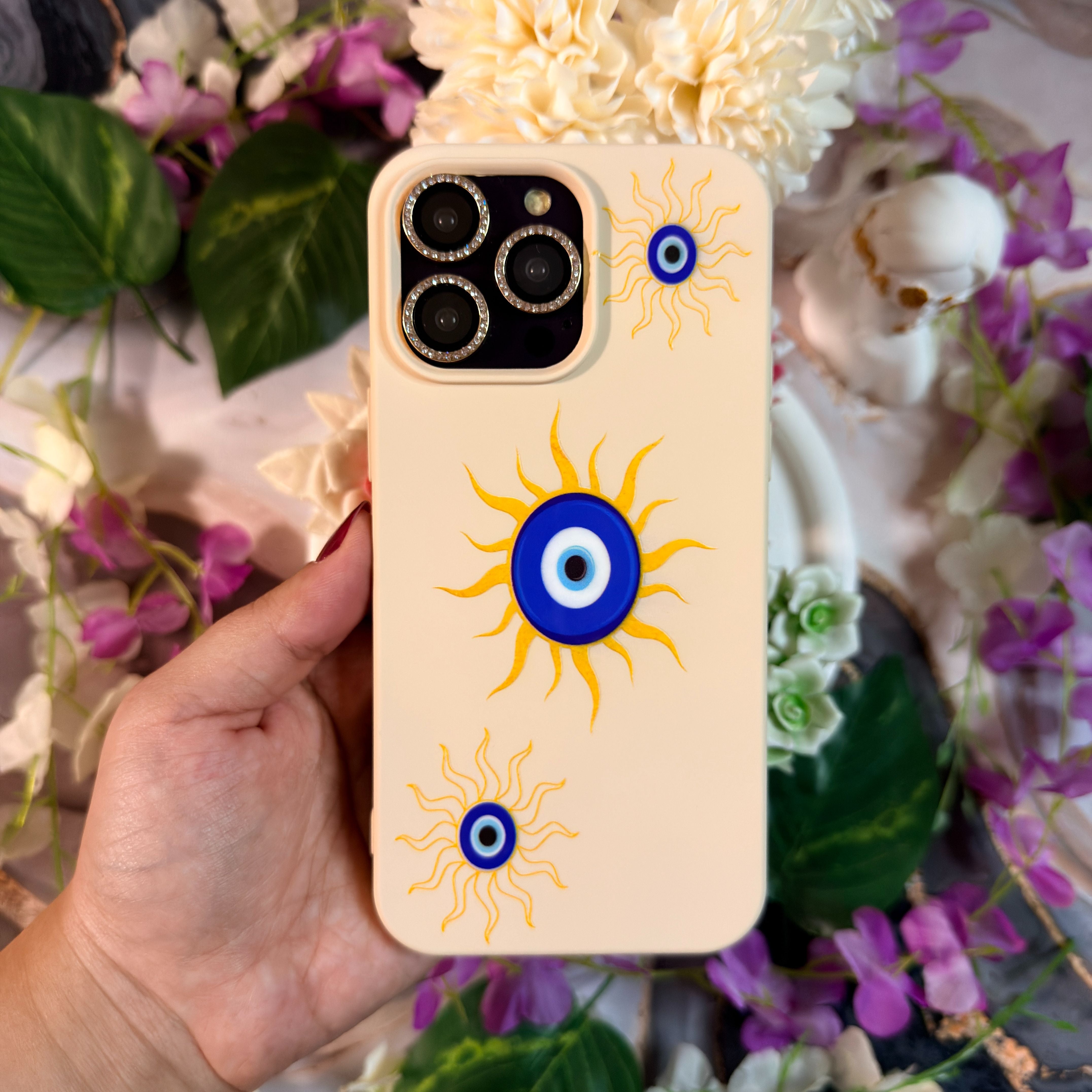 Güneş ve Nazar Premium Telefon Kılıfı