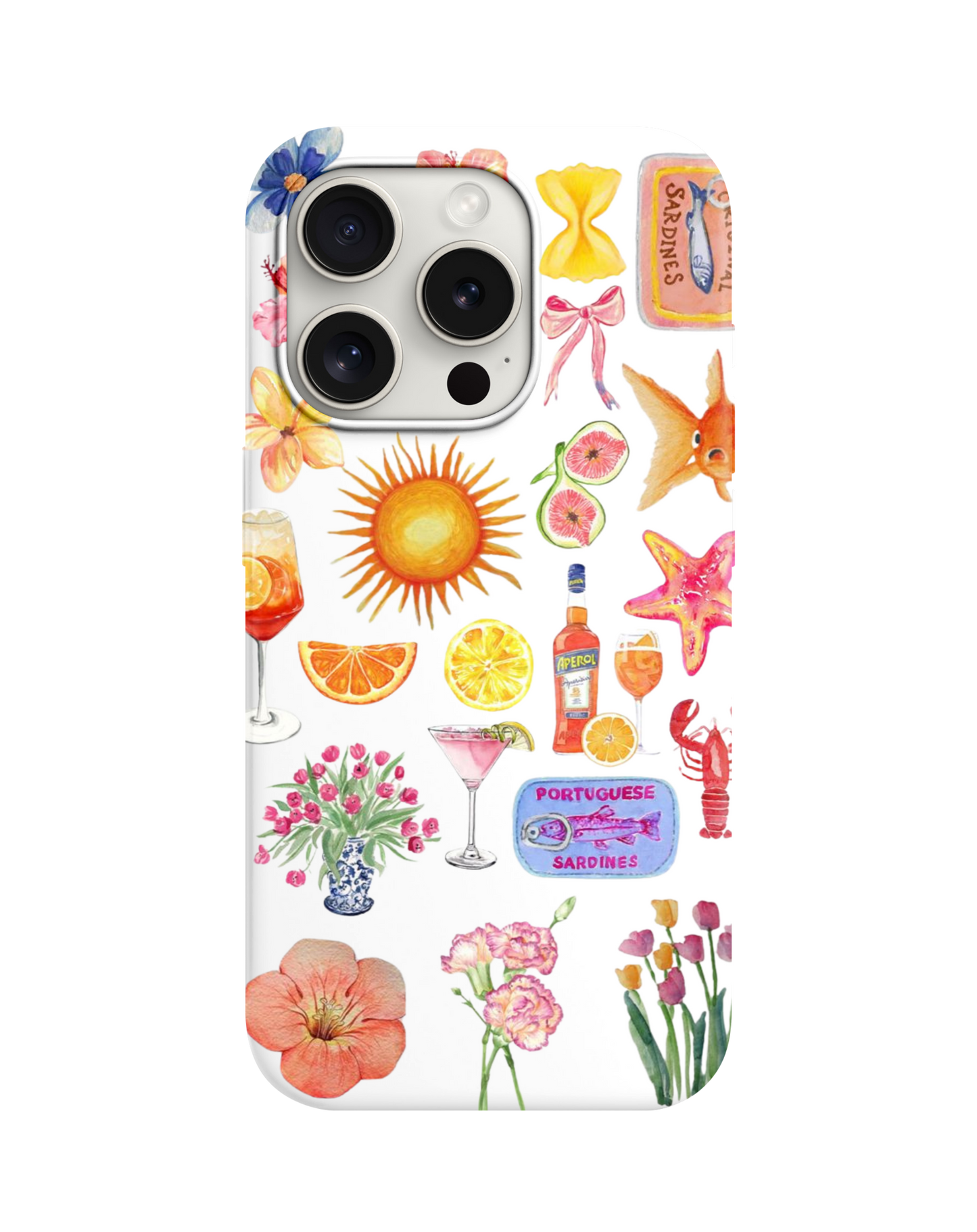 Güneş & Deniz Canlıları Telefon Kılıfı --- 390