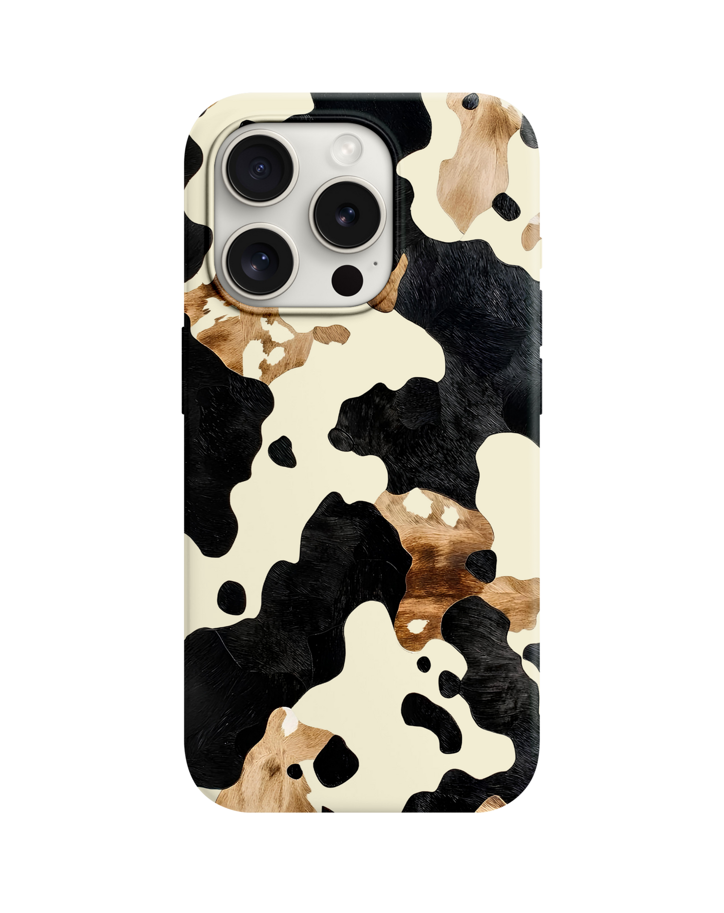 Retro Cow Print Tasarım Telefon Kılıfı *** 399