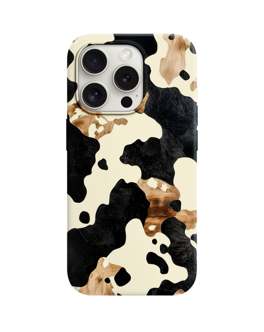 Retro Cow Print Tasarım Telefon Kılıfı *** 399