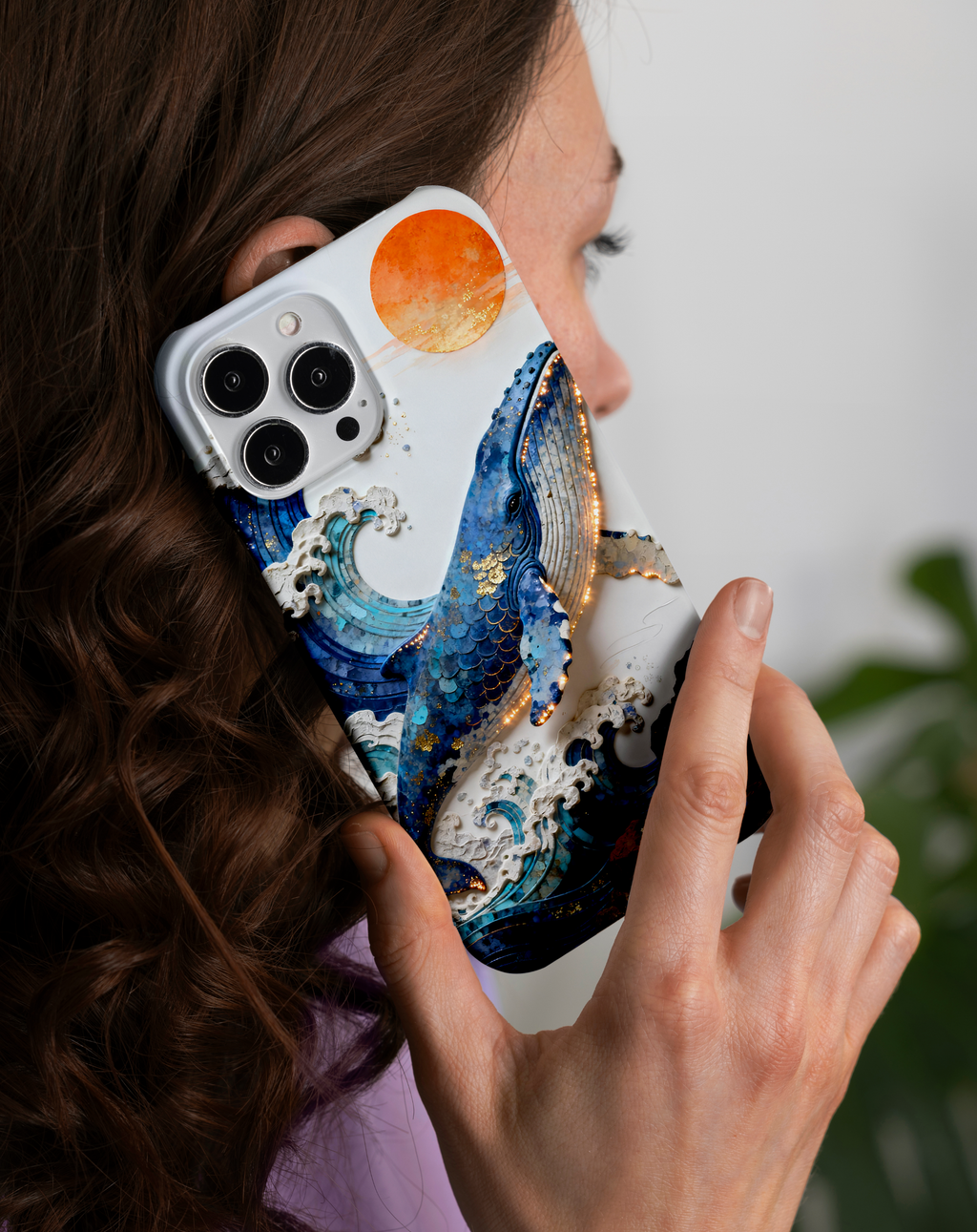 Whale Wave Premium Telefon Kılıfı