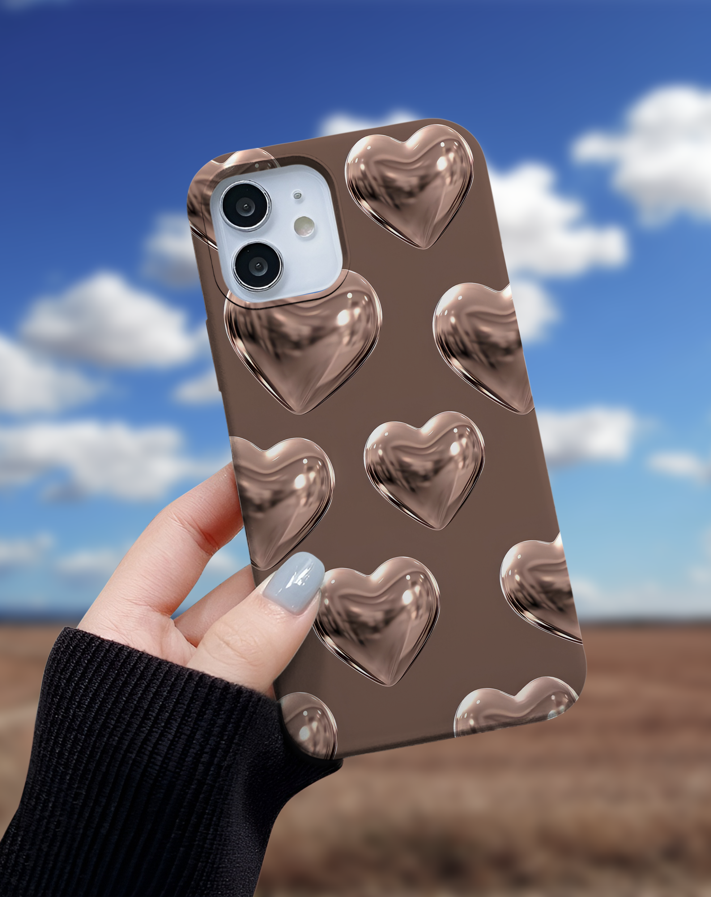 Brown Heart Premium Telefon Kılıfı