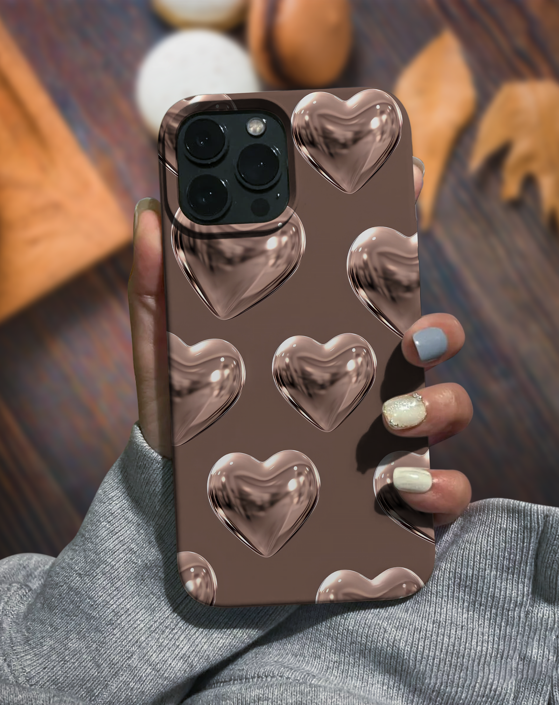 Brown Heart Premium Telefon Kılıfı