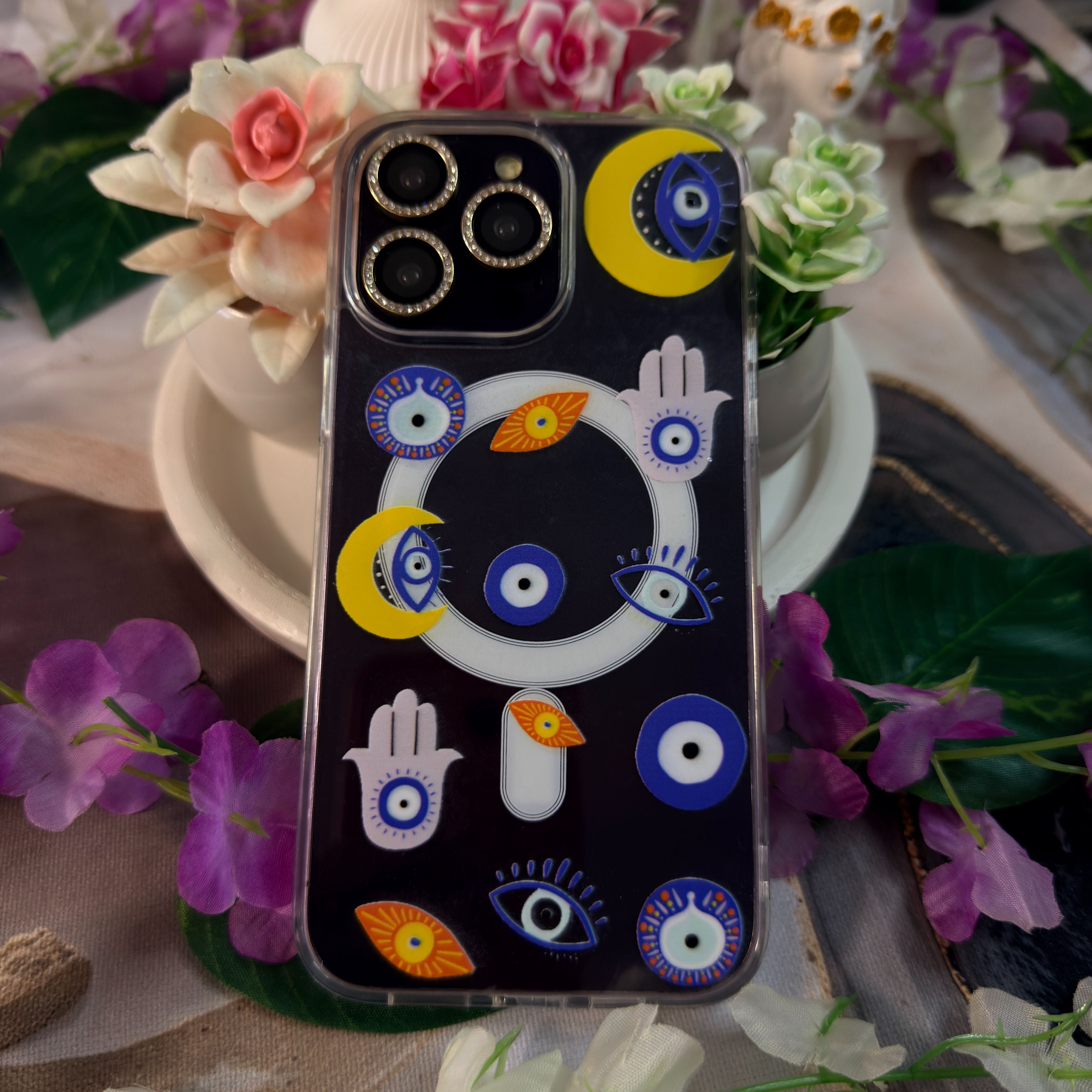 Spiritüel Sembollerle MagSafe Telefon Kılıfı