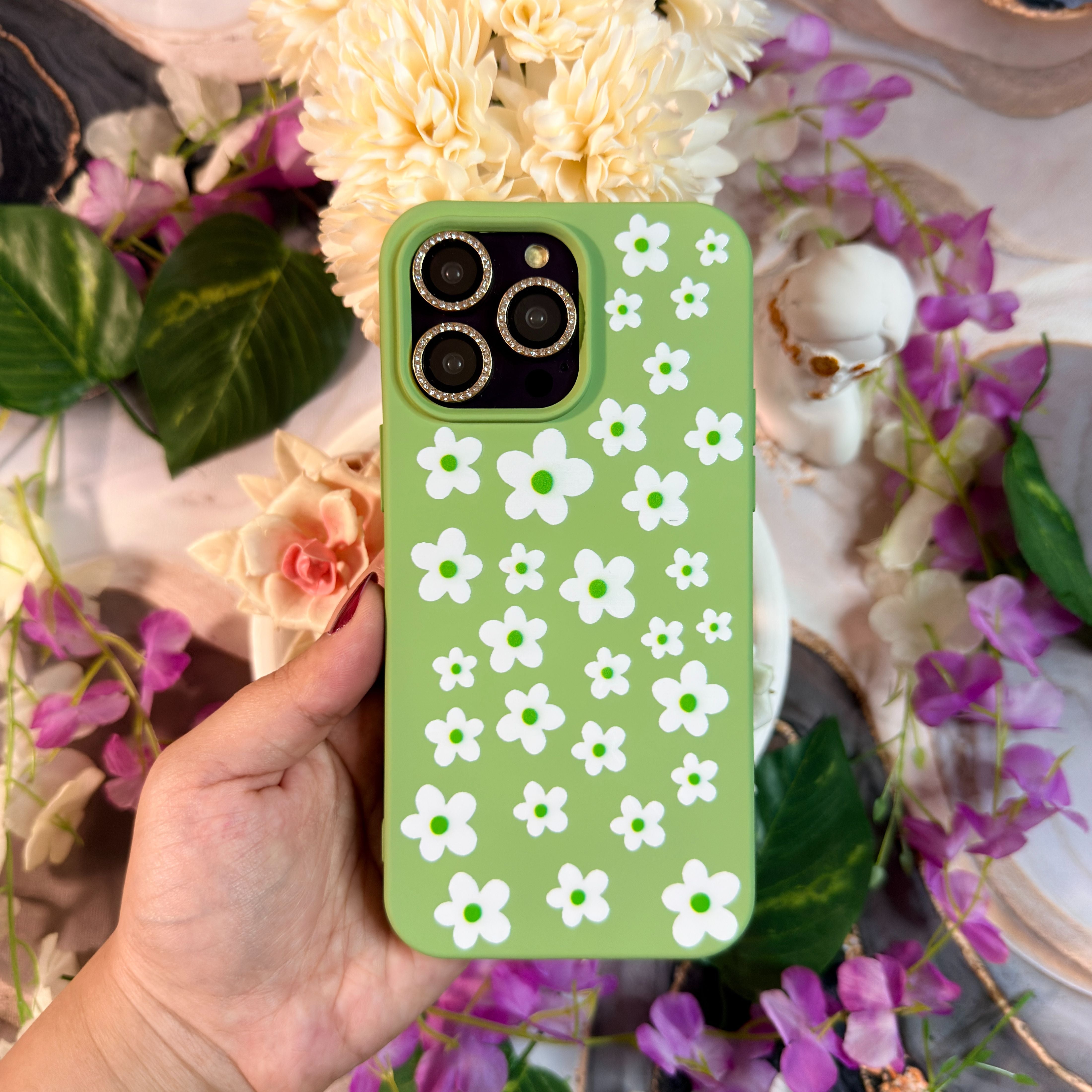 Minimal Çiçekler Premium Telefon Kılıfı